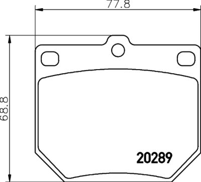 2028902 TEXTAR Комплект тормозных колодок, дисковый тормоз