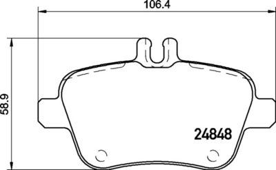 P50140 BREMBO Комплект тормозных колодок, дисковый тормоз