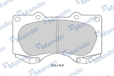 MBF015614 MANDO Комплект тормозных колодок, дисковый тормоз