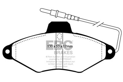 DP942 EBC Brakes Комплект тормозных колодок, дисковый тормоз