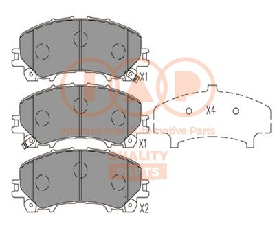 70413113 IAP QUALITY PARTS Комплект тормозных колодок, дисковый тормоз