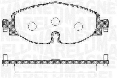 363916060716 MAGNETI MARELLI Комплект тормозных колодок, дисковый тормоз