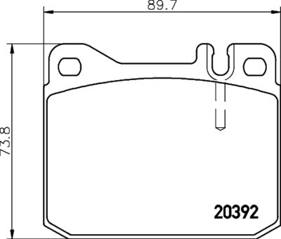 PCP1694 DON Комплект тормозных колодок, дисковый тормоз