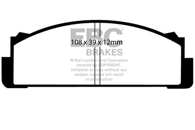 DP2112 EBC Brakes Комплект тормозных колодок, дисковый тормоз