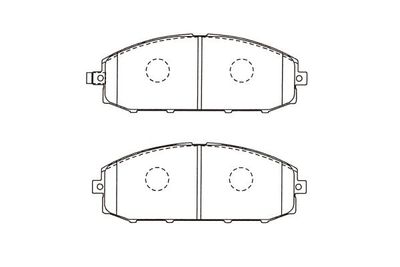 KBP6610 KAVO PARTS Комплект тормозных колодок, дисковый тормоз