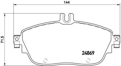 P50093X BREMBO Комплект тормозных колодок, дисковый тормоз