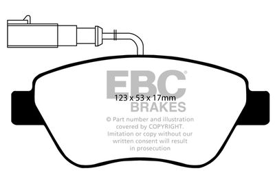 DP21384 EBC Brakes Комплект тормозных колодок, дисковый тормоз