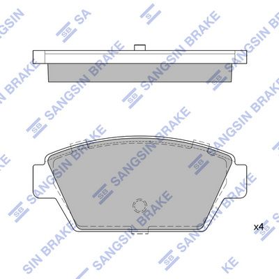 SP1514 Hi-Q Комплект тормозных колодок, дисковый тормоз