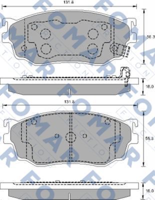 FO903381 FOMAR Friction Комплект тормозных колодок, дисковый тормоз