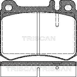 811023034 TRISCAN Комплект тормозных колодок, дисковый тормоз