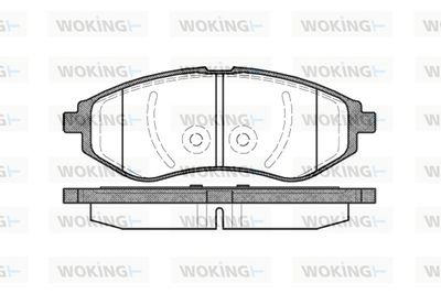 P886300 WOKING Комплект тормозных колодок, дисковый тормоз