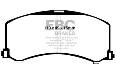 DP1041 EBC Brakes Комплект тормозных колодок, дисковый тормоз