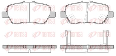 133002 REMSA Комплект тормозных колодок, дисковый тормоз
