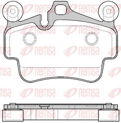 077320 REMSA Комплект тормозных колодок, дисковый тормоз