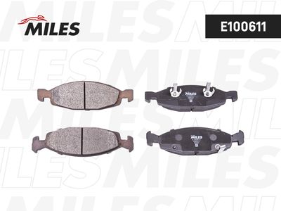 E100611 MILES Комплект тормозных колодок, дисковый тормоз