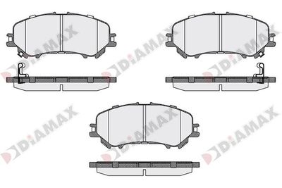 N09877 DIAMAX Комплект тормозных колодок, дисковый тормоз