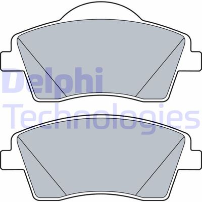 LP3528 DELPHI Комплект тормозных колодок, дисковый тормоз