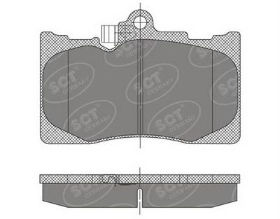 SP475PR SCT - MANNOL Комплект тормозных колодок, дисковый тормоз