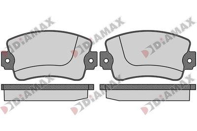 N09825 DIAMAX Комплект тормозных колодок, дисковый тормоз