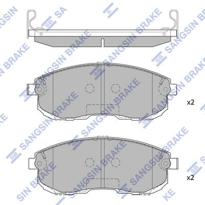 SP1107FB Hi-Q Комплект тормозных колодок, дисковый тормоз