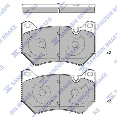 SP4534 Hi-Q Комплект тормозных колодок, дисковый тормоз