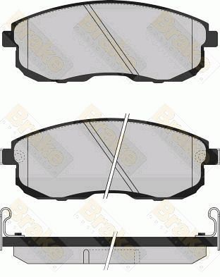 PA791 Brake ENGINEERING Комплект тормозных колодок, дисковый тормоз