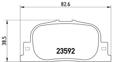 P83063 BREMBO Комплект тормозных колодок, дисковый тормоз