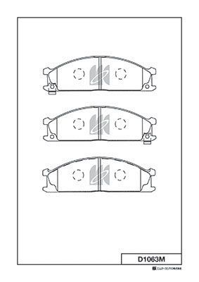 D1063M MK Kashiyama Комплект тормозных колодок, дисковый тормоз
