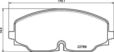 P85176 BREMBO Комплект тормозных колодок, дисковый тормоз