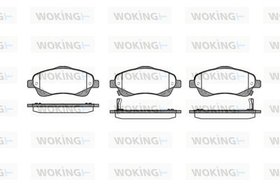 P1146302 WOKING Комплект тормозных колодок, дисковый тормоз