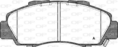 BPA035132 OPEN PARTS Комплект тормозных колодок, дисковый тормоз