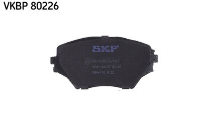 VKBP80226 SKF Комплект тормозных колодок, дисковый тормоз