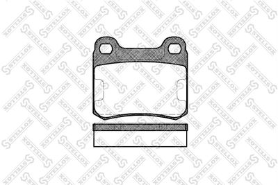 168010SX STELLOX Комплект тормозных колодок, дисковый тормоз