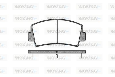 P178300 WOKING Комплект тормозных колодок, дисковый тормоз