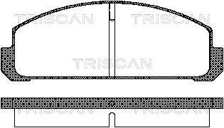811050038 TRISCAN Комплект тормозных колодок, дисковый тормоз