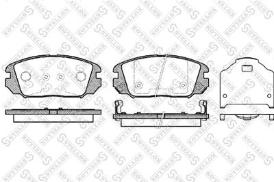 002006SX STELLOX Комплект тормозных колодок, дисковый тормоз