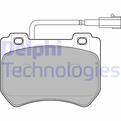 LP2200 DELPHI Комплект тормозных колодок, дисковый тормоз