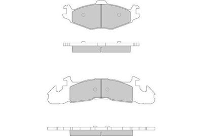 120793 E.T.F. Комплект тормозных колодок, дисковый тормоз