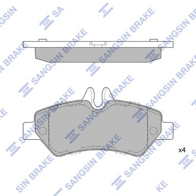 SP1562 Hi-Q Комплект тормозных колодок, дисковый тормоз