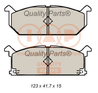 70416064 IAP QUALITY PARTS Комплект тормозных колодок, дисковый тормоз