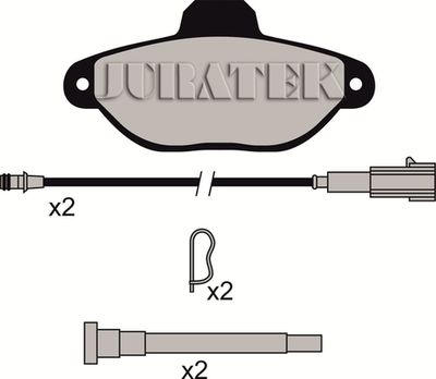 JCP1944 JURATEK Комплект тормозных колодок, дисковый тормоз