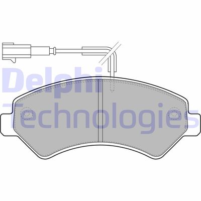 LP1993 DELPHI Комплект тормозных колодок, дисковый тормоз