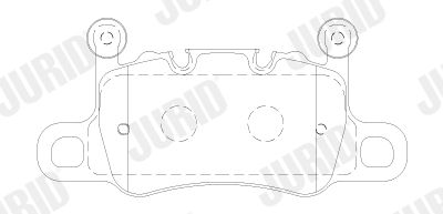 573810J JURID Комплект тормозных колодок, дисковый тормоз