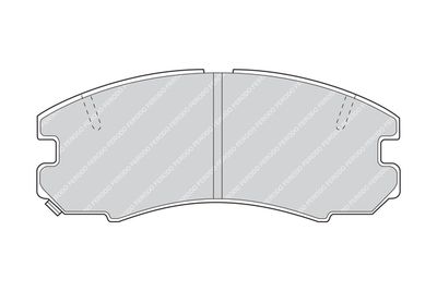 FDB684 FERODO Комплект тормозных колодок, дисковый тормоз
