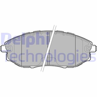 LP2183 DELPHI Комплект тормозных колодок, дисковый тормоз