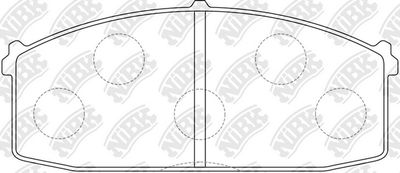 PN2104 NiBK Комплект тормозных колодок, дисковый тормоз