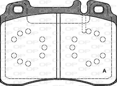 BPA037920 OPEN PARTS Комплект тормозных колодок, дисковый тормоз