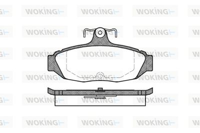 P428300 WOKING Комплект тормозных колодок, дисковый тормоз