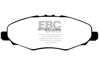 DP1924 EBC Brakes Комплект тормозных колодок, дисковый тормоз