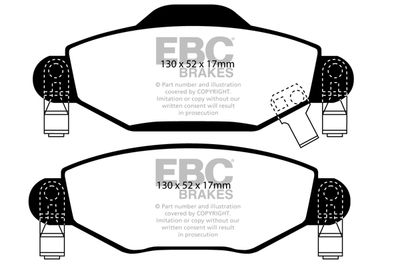 DP1446 EBC Brakes Комплект тормозных колодок, дисковый тормоз